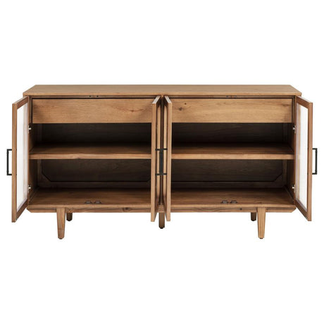 Middleton 4-door Sideboard Server with Dual Drawers Natural - 108545NAT