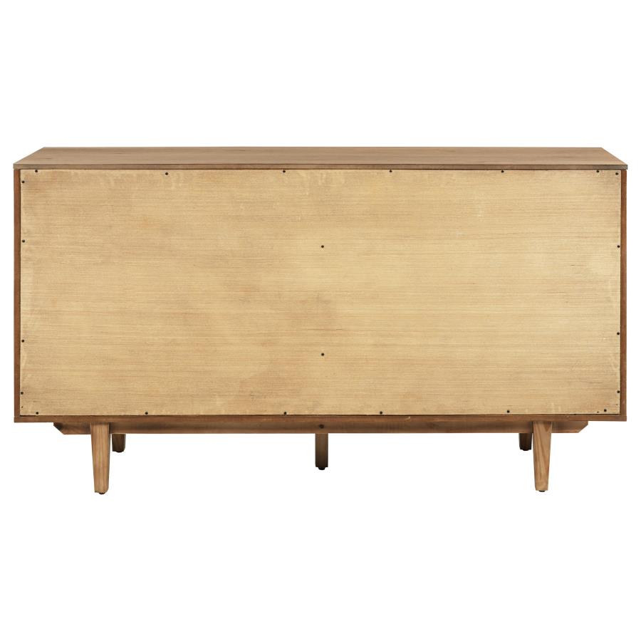 Middleton 4-door Sideboard Server with Dual Drawers Natural - 108545NAT