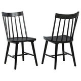 Middleton Solid Wood Dining Side Chair Black (Set of 2) - 108546BLK
