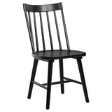 Middleton Solid Wood Dining Side Chair Black (Set of 2) - 108546BLK