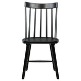 Middleton Solid Wood Dining Side Chair Black (Set of 2) - 108546BLK
