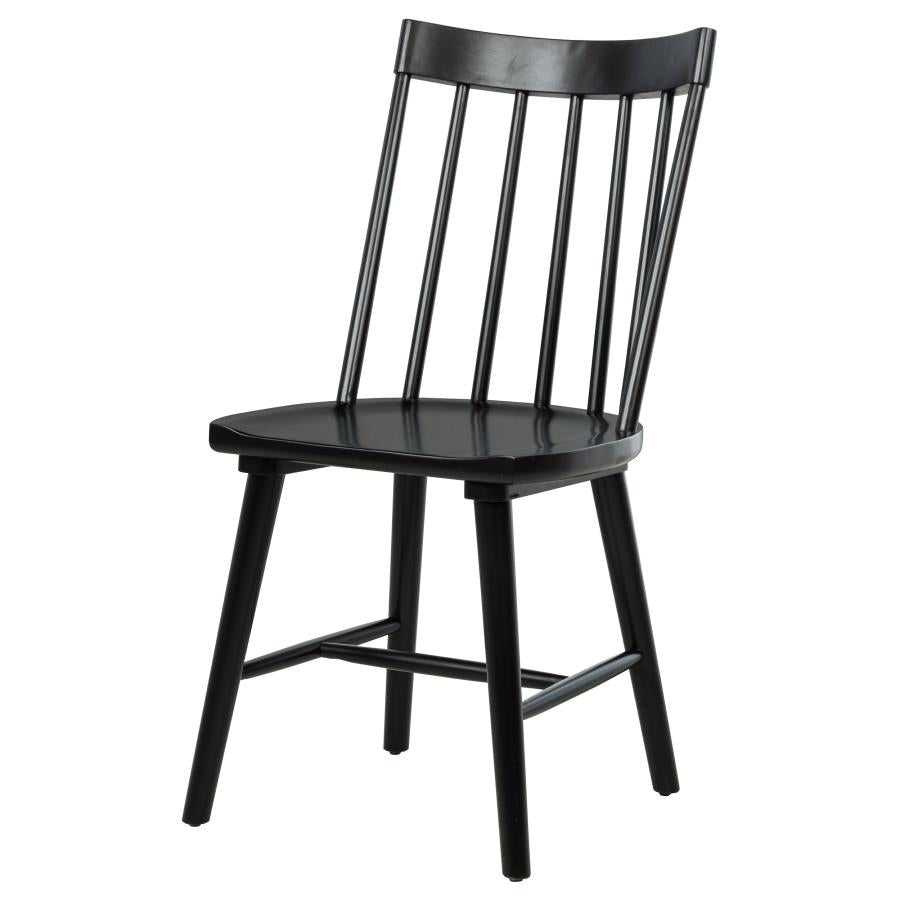 Middleton Solid Wood Dining Side Chair Black (Set of 2) - 108546BLK
