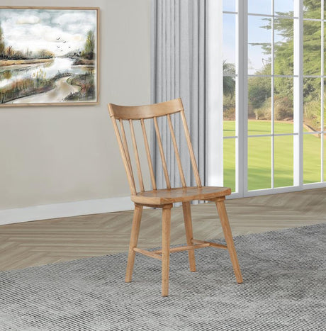 Middleton Solid Wood Dining Side Chair Brown (Set of 2) - 108546NAT