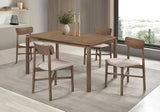 Parkridge 5-piece 59-inch Wood Dining Set Natural Walnut - 108561-S5