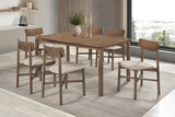 Parkridge 7-piece 59-inch Wood Dining Set Natural Walnut - 108561-S7