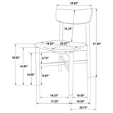 Parkridge 7-piece 59-inch Wood Dining Set Natural Walnut - 108561-S7