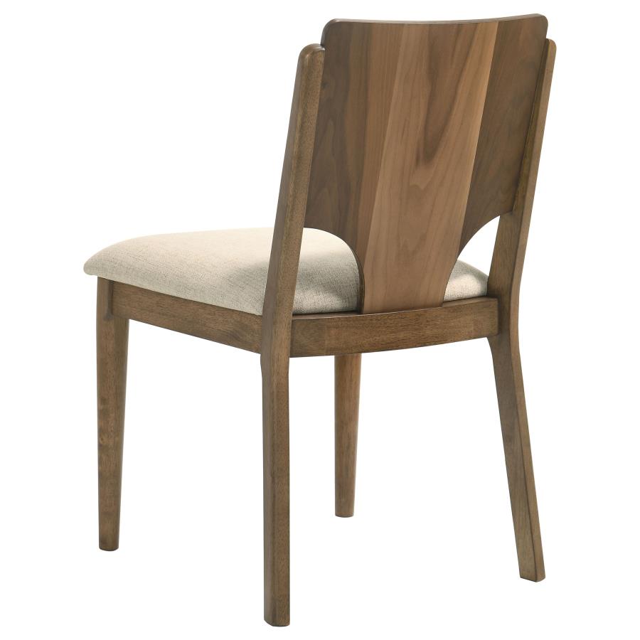 Crestmore 5-piece 46-inch Round Wood Dining Table Set Walnut - 108570-S5