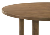 Crestmore 5-piece 46-inch Round Wood Dining Table Set Walnut - 108570-S5