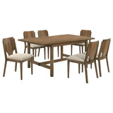 Crestmore 7-piece Rectangular Dining Table Set Walnut - 108571-S7