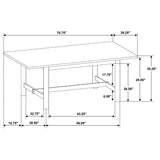 Crestmore 71-inch Rectangular Wood Dining Table Walnut - 108571