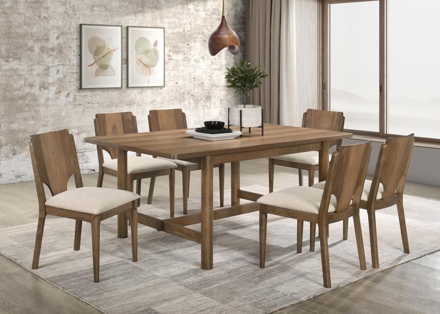 Crestmore Dining Chair Upholstered Seat Walnut (Set of 2) - 108572