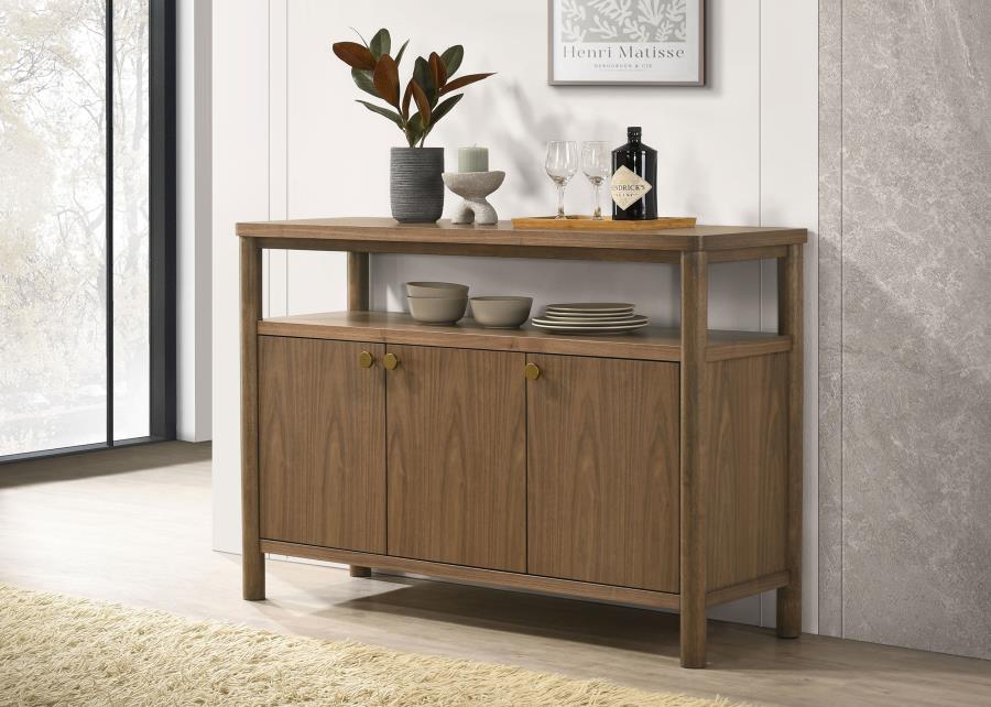 Crestmore 52-inch Dining Cabinet Sideboard Buffet Walnut - 108575