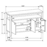 Crestmore 52-inch Dining Cabinet Sideboard Buffet Walnut - 108575