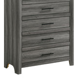 Denver - 5 Drawer Chest - Gray