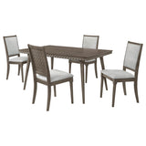 Onslow 5-piece 59-inch Rectangular Dining Set Dark Brown - 108621-S5