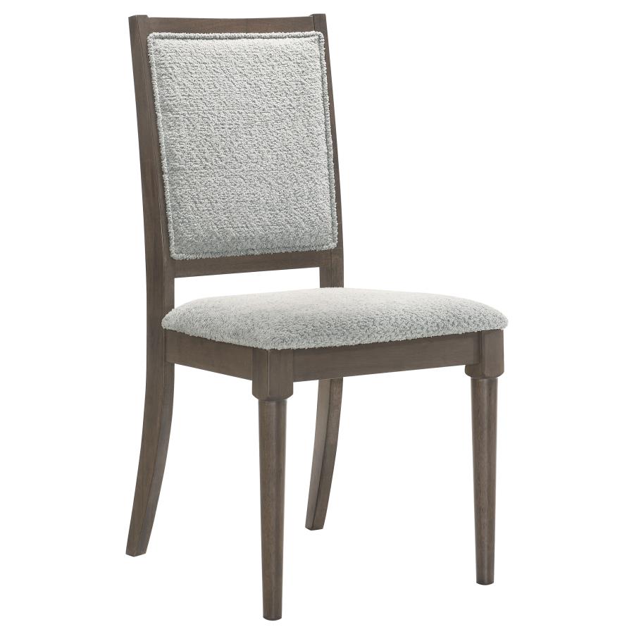 Onslow Upholstered Dining Side Chair Dark Brown (Set of 2) - 108622