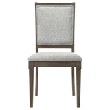 Onslow Upholstered Dining Side Chair Dark Brown (Set of 2) - 108622
