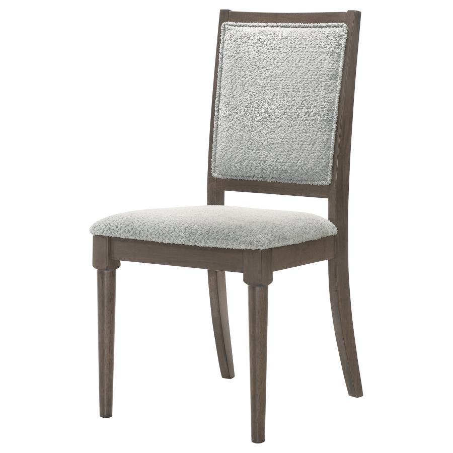 Onslow Upholstered Dining Side Chair Dark Brown (Set of 2) - 108622