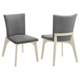 Biloxi Upholstered Dining Side Chair Grey (Set of 2) - 108682