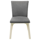 Biloxi Upholstered Dining Side Chair Grey (Set of 2) - 108682