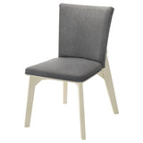 Biloxi Upholstered Dining Side Chair Grey (Set of 2) - 108682