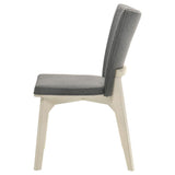 Biloxi Upholstered Dining Side Chair Grey (Set of 2) - 108682