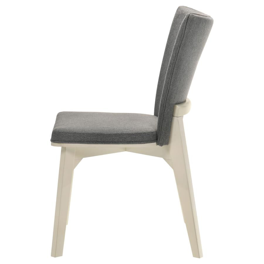 Biloxi Upholstered Dining Side Chair Grey (Set of 2) - 108682
