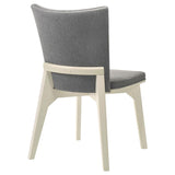 Biloxi Upholstered Dining Side Chair Grey (Set of 2) - 108682