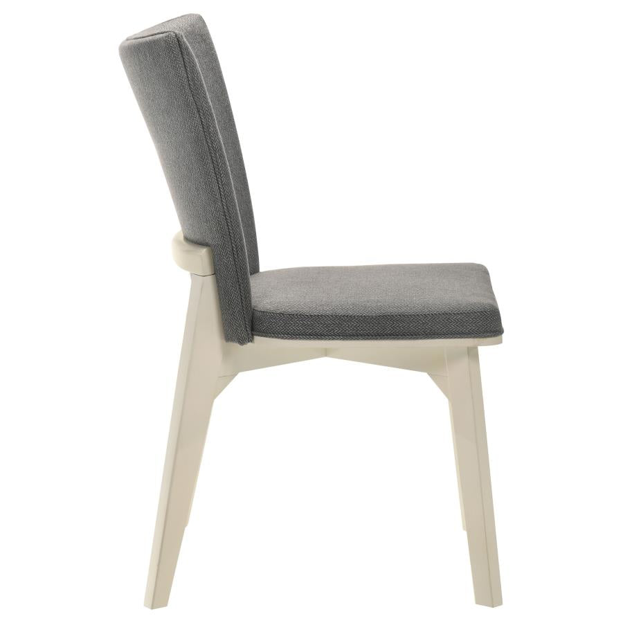 Biloxi Upholstered Dining Side Chair Grey (Set of 2) - 108682