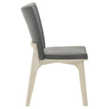 Biloxi Upholstered Dining Side Chair Grey (Set of 2) - 108682