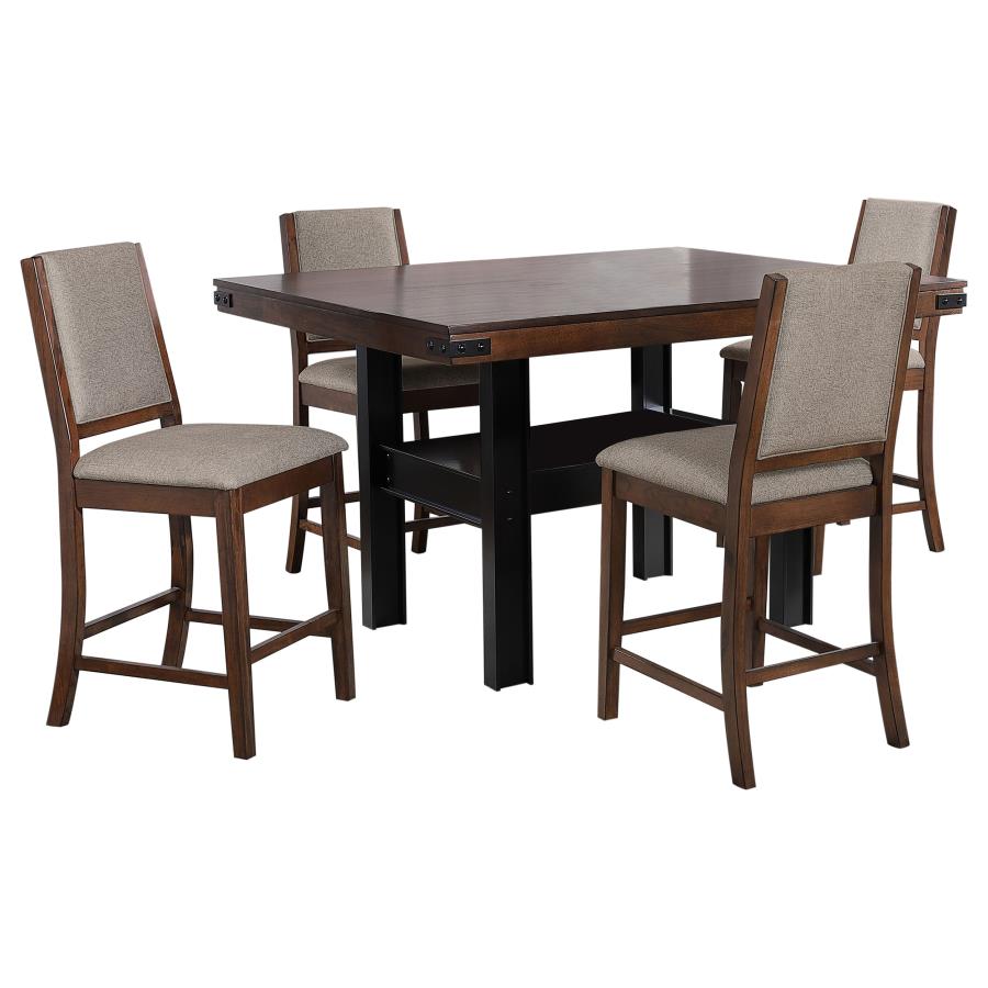 Patterson 5-piece Counter Height Dining Set Mango Oak - 108888-S5