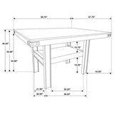 Patterson 7-piece Counter Height Dining Set Mango Oak - 108888-S7