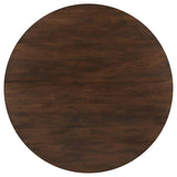 Everton 5-piece Round 53-inch Dining Table Set Dark Walnut - 108891-S5