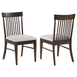 Everton Wood Dining Side Chair Dark Walnut (Set of 2) - 108892