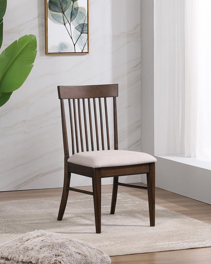 Everton Wood Dining Side Chair Dark Walnut (Set of 2) - 108892