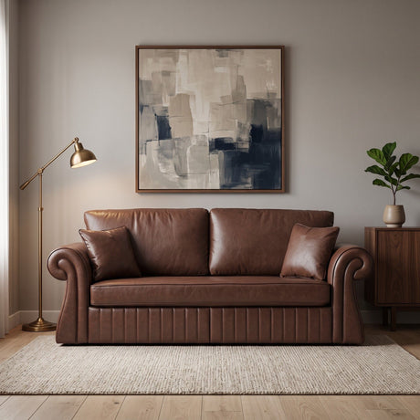 3 Seater Sofa With Pocket Coils And Foam Cushion, Removable Seat