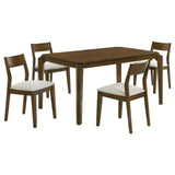 Almonte 5-piece 59-inch Rectangular Dining Set Dark Brown - 108921-S5
