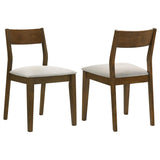 Almonte Dining Chair Upholstered Seat Dark Brown (Set of 2) - 108922