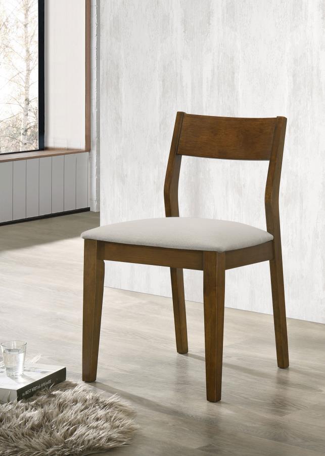 Almonte Dining Chair Upholstered Seat Dark Brown (Set of 2) - 108922
