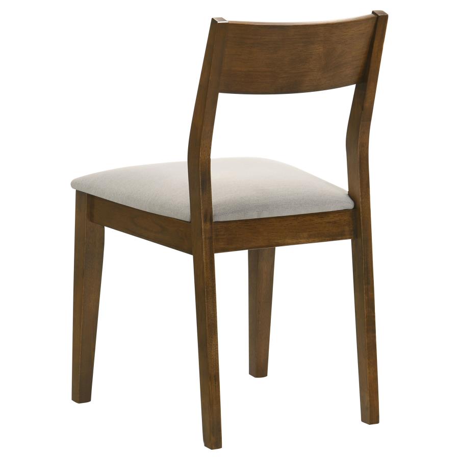 Almonte Dining Chair Upholstered Seat Dark Brown (Set of 2) - 108922
