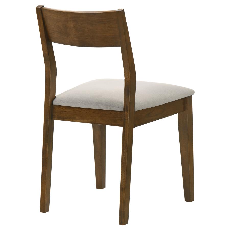 Almonte Dining Chair Upholstered Seat Dark Brown (Set of 2) - 108922