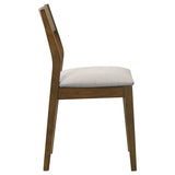 Almonte Dining Chair Upholstered Seat Dark Brown (Set of 2) - 108922
