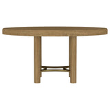 Arini 7-piece Round Dining Table Set Sand Wash and Black - 108930-S7B