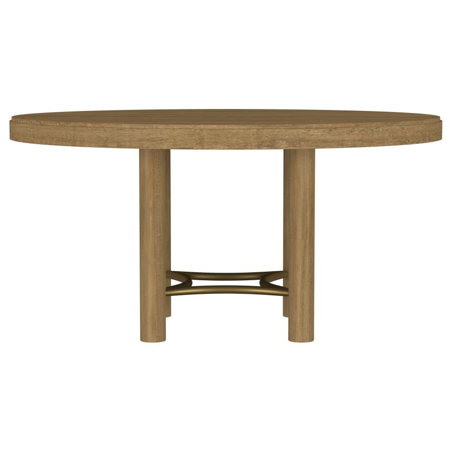 Arini 60-inch Round Wood Dining Room Table Sand Wash - 108930