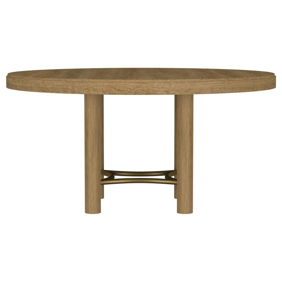 Arini 60-inch Round Wood Dining Room Table Sand Wash - 108930