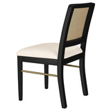 Arini 7-piece Extension Leaf Dining Table Set Sand Wash and Black - 108931-S7B