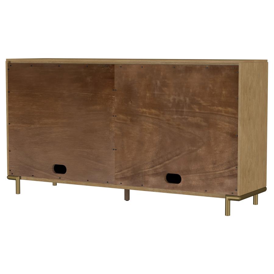 Arini 2-drawer Cane Door Dining Sideboard Server Sand Wash - 108935SWD