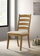 Danvers Wood Dining Side Chair Brown Oak (Set of 2) - 109152