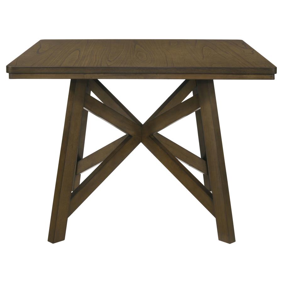 Canfield 47-inch Square Counter Height Dining Table Brown - 109178