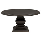Twyla 7-piece Round Wood Dining Room Table Set Dark Cocoa - 109230-S7